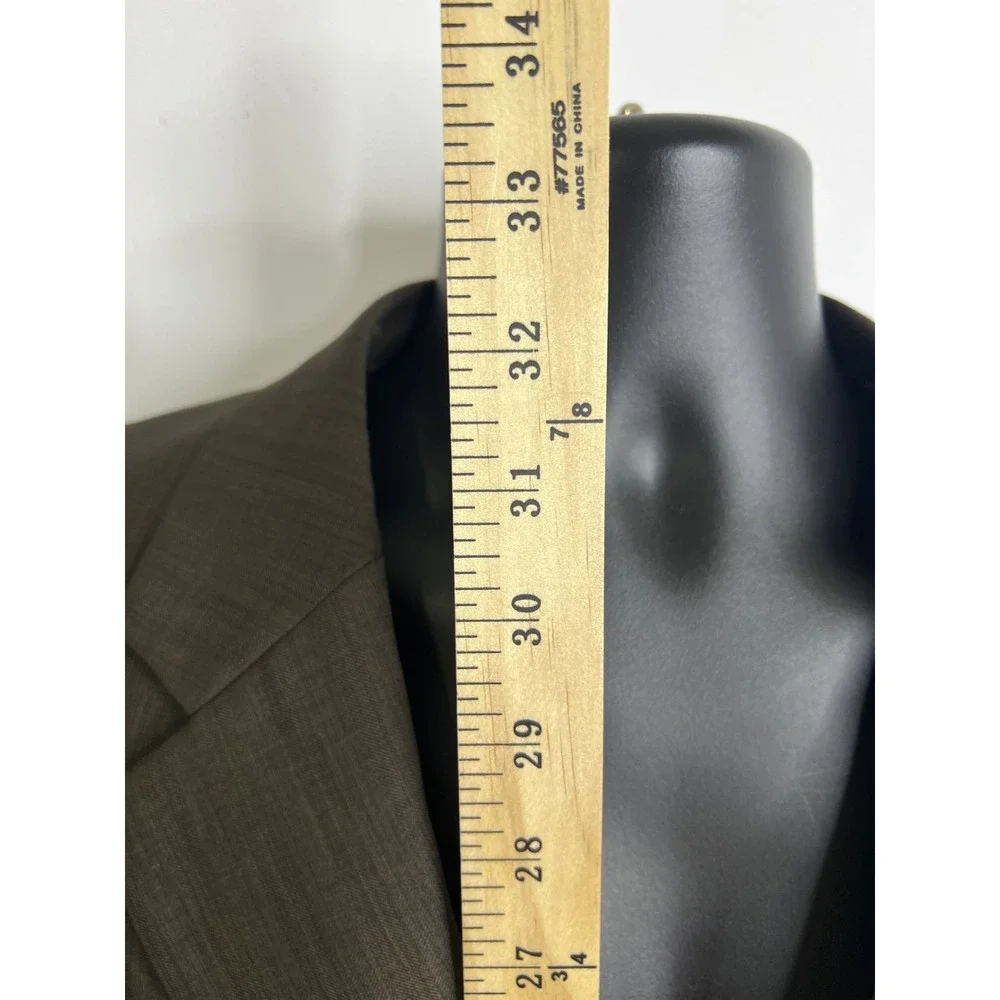 Caravelli Blazer Mens 44R Brown Three Button Paris 3B Sport‎ Coat Classic Lined